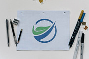 Circle Green Leaf Eco Business Logo, a Branding & Logo Template by jongcreative (Thumbnail 3 of 4)
