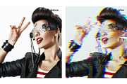 Distorted Glitch Photo Effect, a Layer Style Add-On by DesignerCandies (Thumbnail 2 of 7)