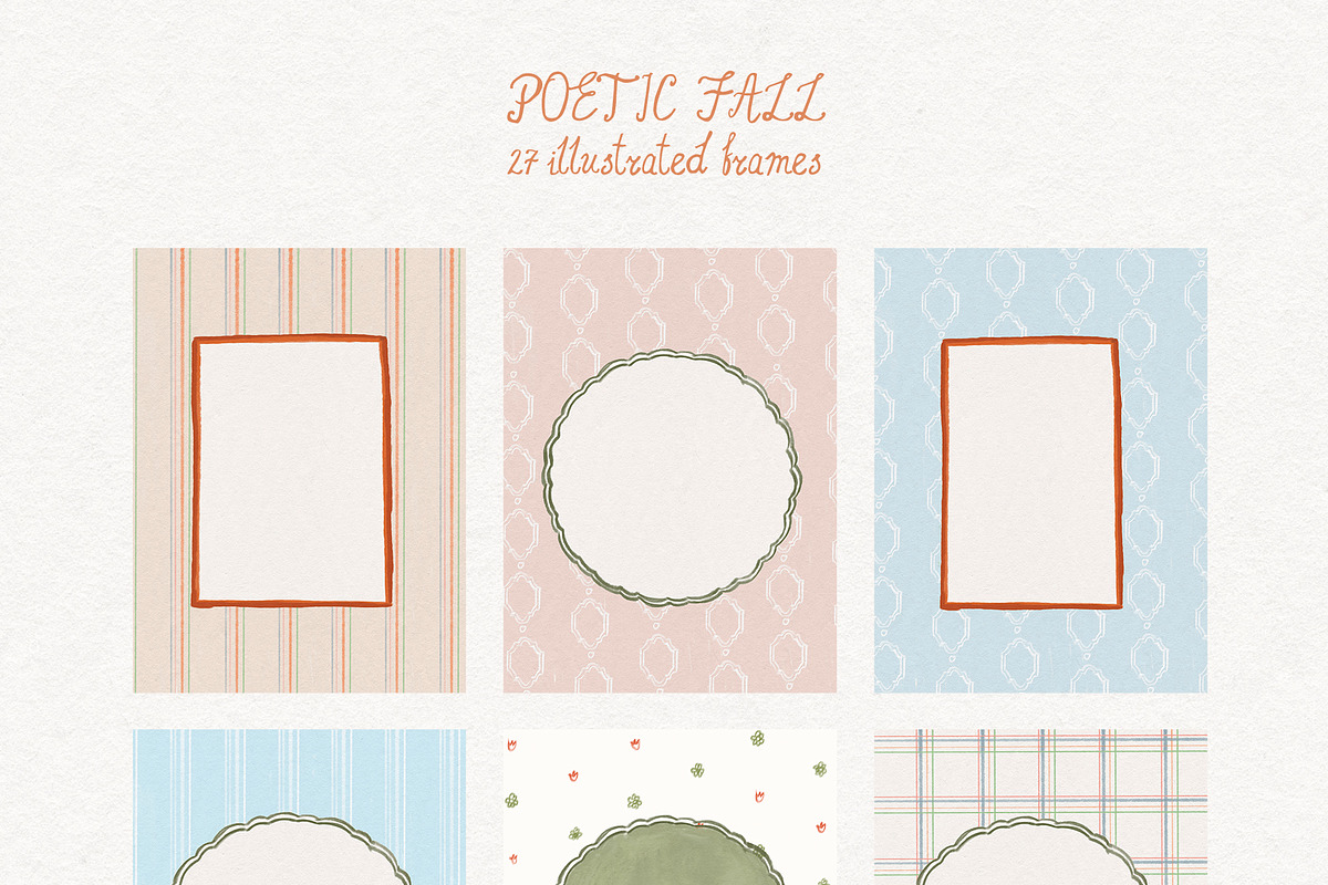 Fall Cottagecore Illustration Frames, a Decorative Illustration by whiteheartdesign (Photo 9 of 19)
