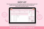 Wedding Planner Spreadsheet, a Templates & Theme by SunshineStudioBoutique (Thumbnail 6 of 10)