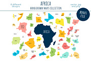Africa Maps Collection, an Education Illustration by Illustrationsforteachers (Thumbnail 8 of 8)