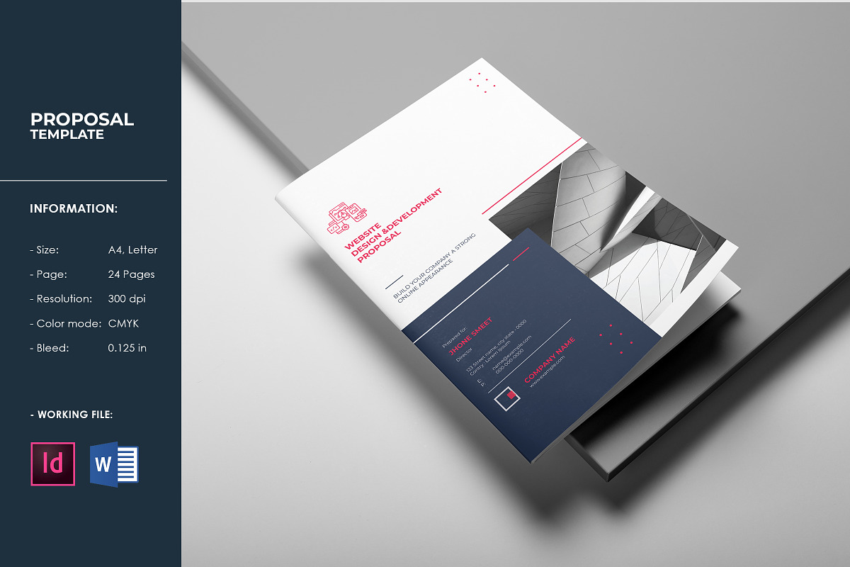 Creative Project Proposal Template, a Brochure Template by retrographix (Photo 1 of 13)