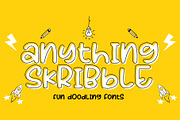 Anything Scribble Fonts, a Font by Crump Hand (Thumbnail 1 of 6)