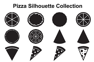Pizza Slice Silhouette Assortment