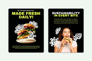 Canva Fast Food & Burger Brand Kit, a Design Template by SecondBrain Store (Thumbnail 7 of 10)