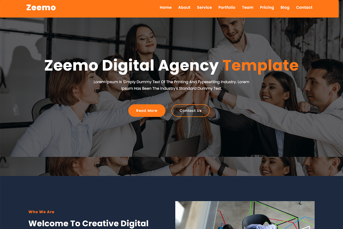 Modern SaaS & Business Agency HTML, a HTML Template by Themeplaza (Photo 2 of 3)