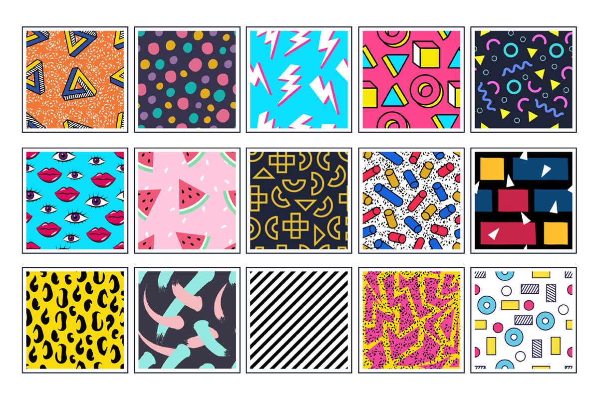 45 geometric patterns, a Pattern Graphic by ComelyPics Shop (Photo 8 of 11)
