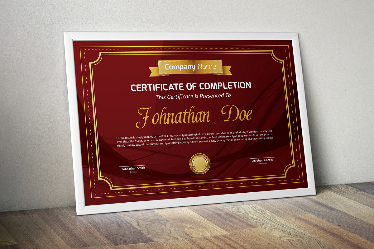 Vintage Certificate Bundle - MS Word, a Stationery Template by Curve Design (Photo 12 of 27)