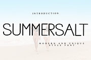 Summersalt, a Sans Serif Font by FreshTypeINK (Thumbnail 1 of 8)