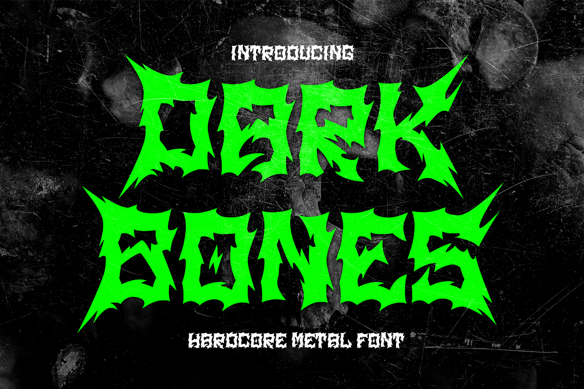 Dark Bones, a Blackletter Font by zamjumps (Photo 1 of 7)