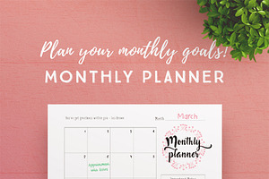 Monthly, Weekly, Daily Planner