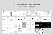 50+ Minimal Labels/Stickers Canva/Ai, a Branding & Logo Template by Coco Shop (Thumbnail 8 of 8)