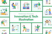 Innovation &Tech Illustration Bundle, a Technology Illustration by Creative Stall (Thumbnail 1 of 15)