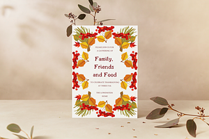 Editable Thanksgiving Invitation, an Invitation Template by ForeverPrint