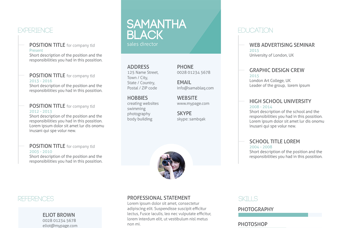 Resume template and cover letter, a Resume Template by Knofe (Photo 4 of 5)