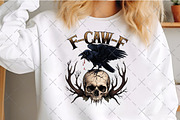 F Caw F PNG Halloween Gothic Crow, an Illustration by Craft Nest (Thumbnail 2 of 5)