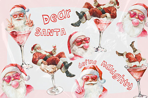 Sassy Santa PNG Illustrations