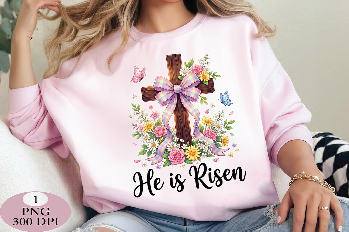 He is Risen Easter Christian Faith, an Illustration by Daily.Designs (Photo 4 of 5)