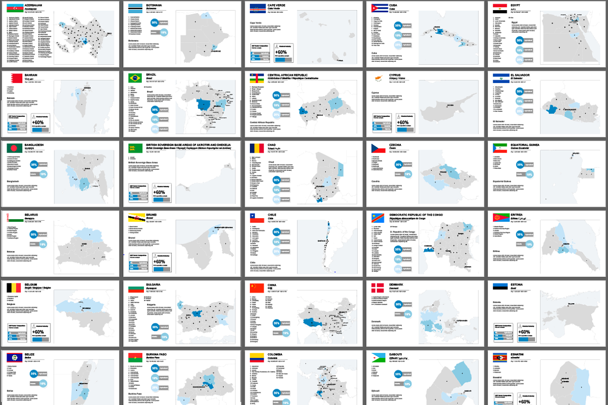 195 Map Infographics, a Presentation Template by Cartorical (Photo 5 of 7)