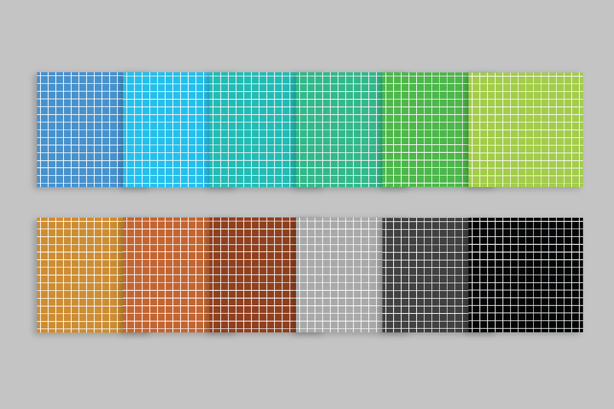 Colorful Grid Seamless Patterns, a Pattern Graphic by Running With Foxes (Photo 5 of 8)