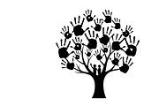 family handprint tree silhouette, an Illustration by Amazin_art (Thumbnail 12 of 29)