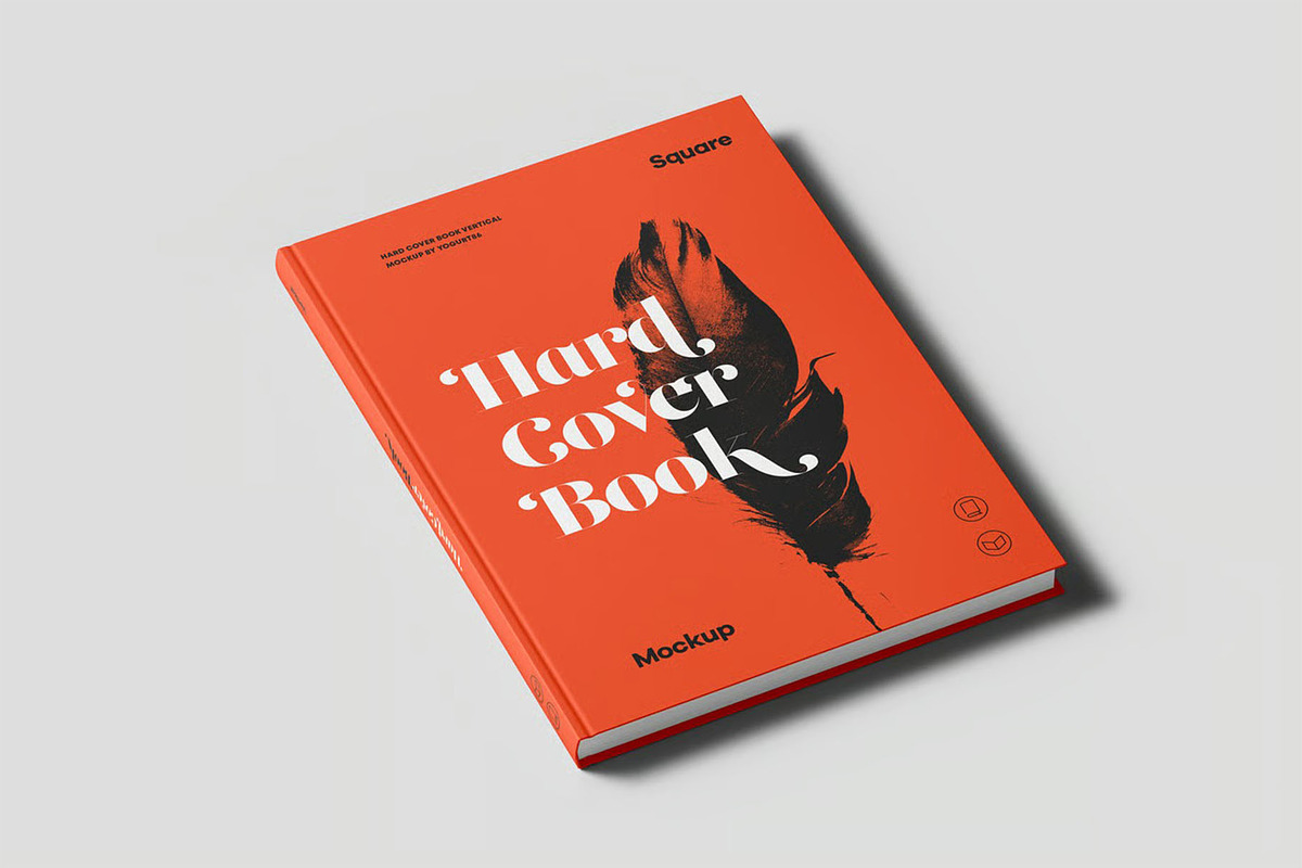 Hard Cover Vertical Book Mock-up, an Advertising Mockup by zippypixelstudio (Photo 3 of 14)