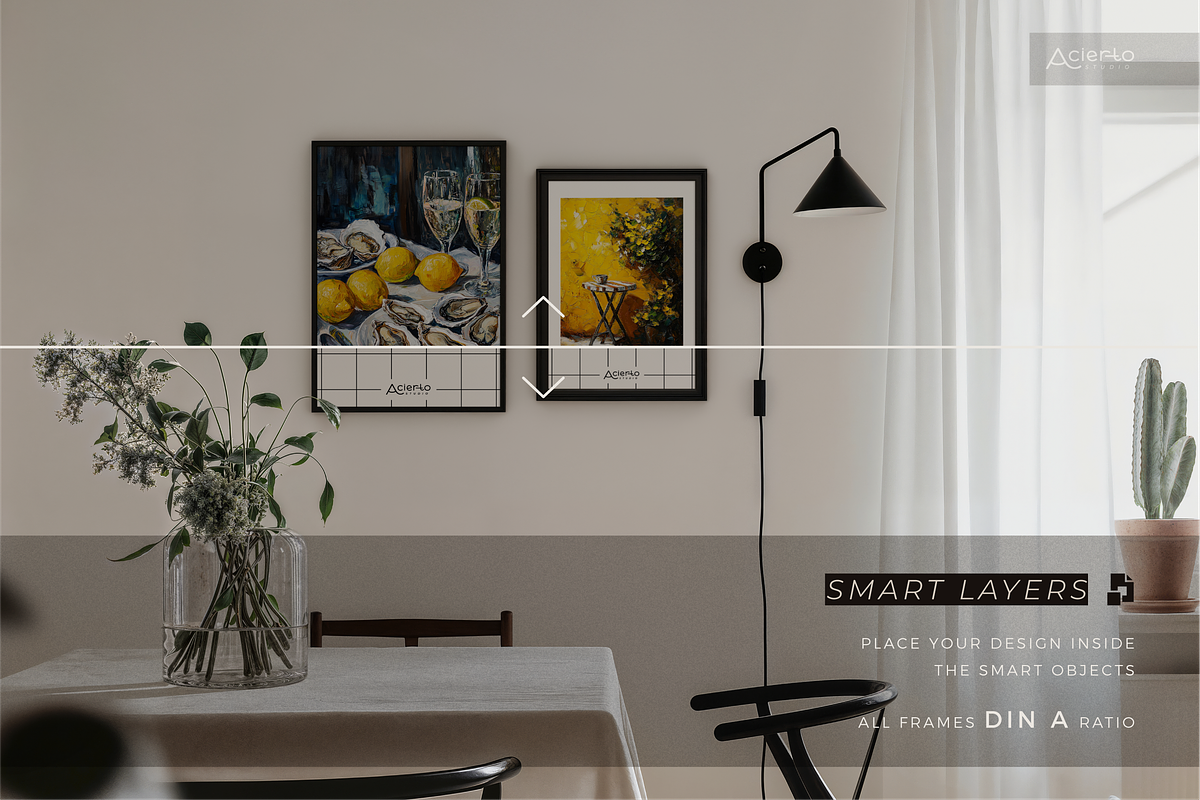 ALVA Din A | Frame Mockup Collection, a Product Mockup by Acierto Studio (Photo 3 of 9)