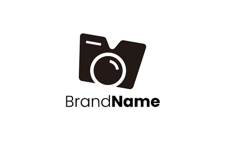 Letter M and Camera Logo Design