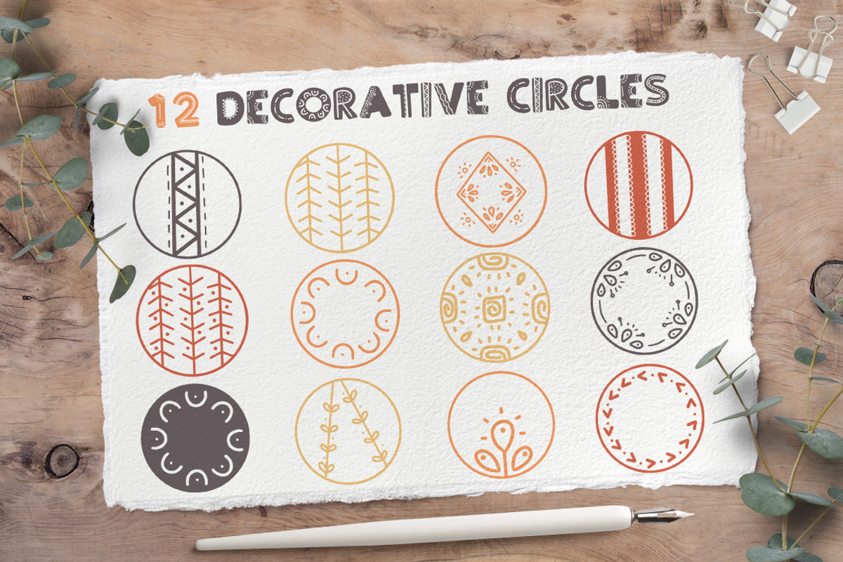 Ethnic love font BUNDLE+ 40 ELEMENTS preview 8