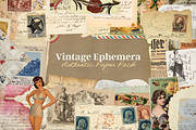 (170) Vintage Ephemera Paper Pack, an Object Graphic by The Ephemera Mercadito (Thumbnail 1 of 8)