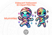 Iridescent Halloween Clipart 50, a Seasonal Illustration by Artisan Craft (Thumbnail 5 of 10)