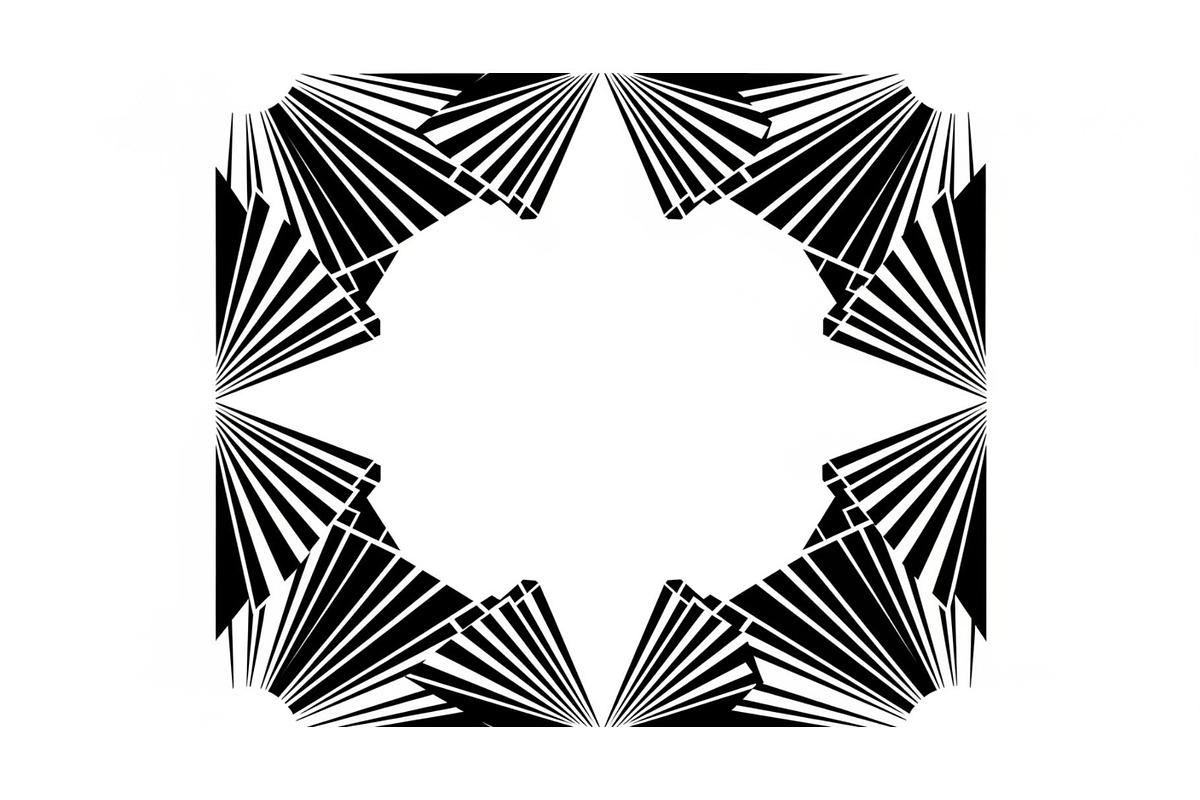 Art Deco Geometric Frame Bundle, an Illustration by jahid234 (Photo 11 of 31)