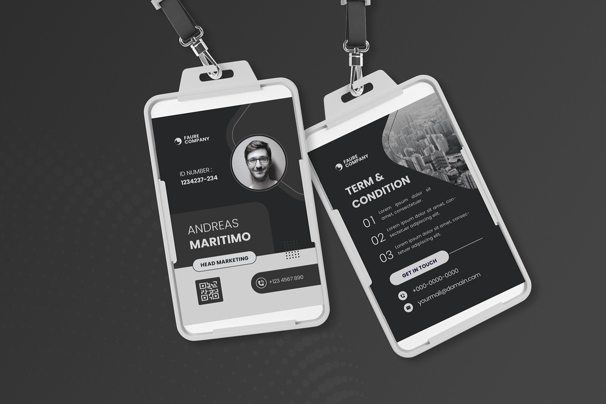 Black Nadeon - ID Card, a Card Template by SquidPixey (Photo 3 of 3)