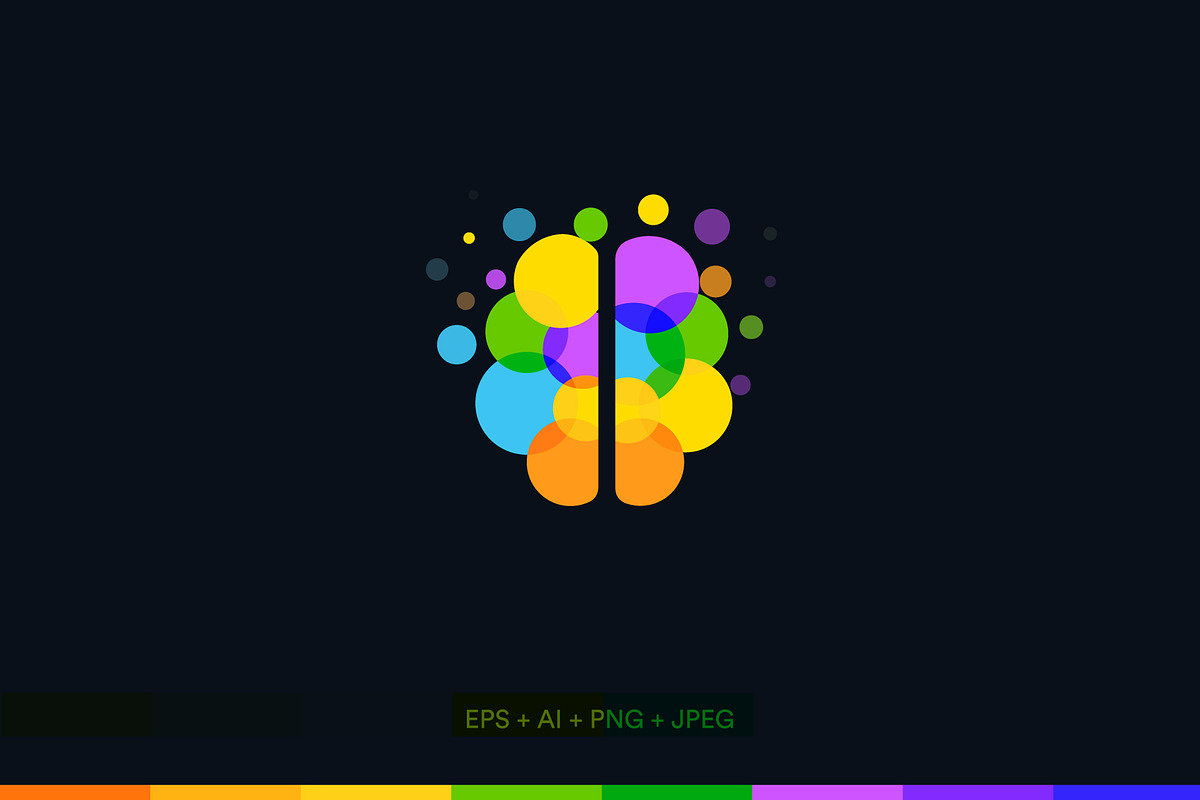 Colorful Brain Logo, a Branding & Logo Template by Artyway Logo (Photo 2 of 4)