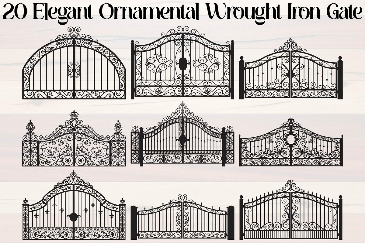 Elegant Ornamental Wrought Iron, a Graphic by Designer_Momina (Photo 1 of 20)