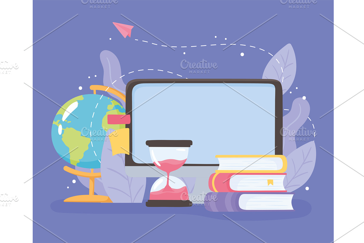 online education and books, an Education Illustration by studiogstock