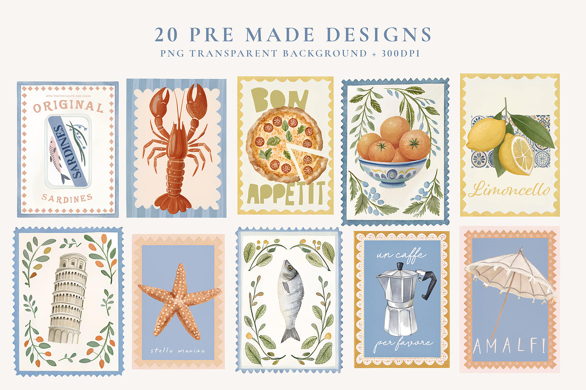 Mediterranean Collection, a Graphic by Paper Flowers Studio (Photo 4 of 12)