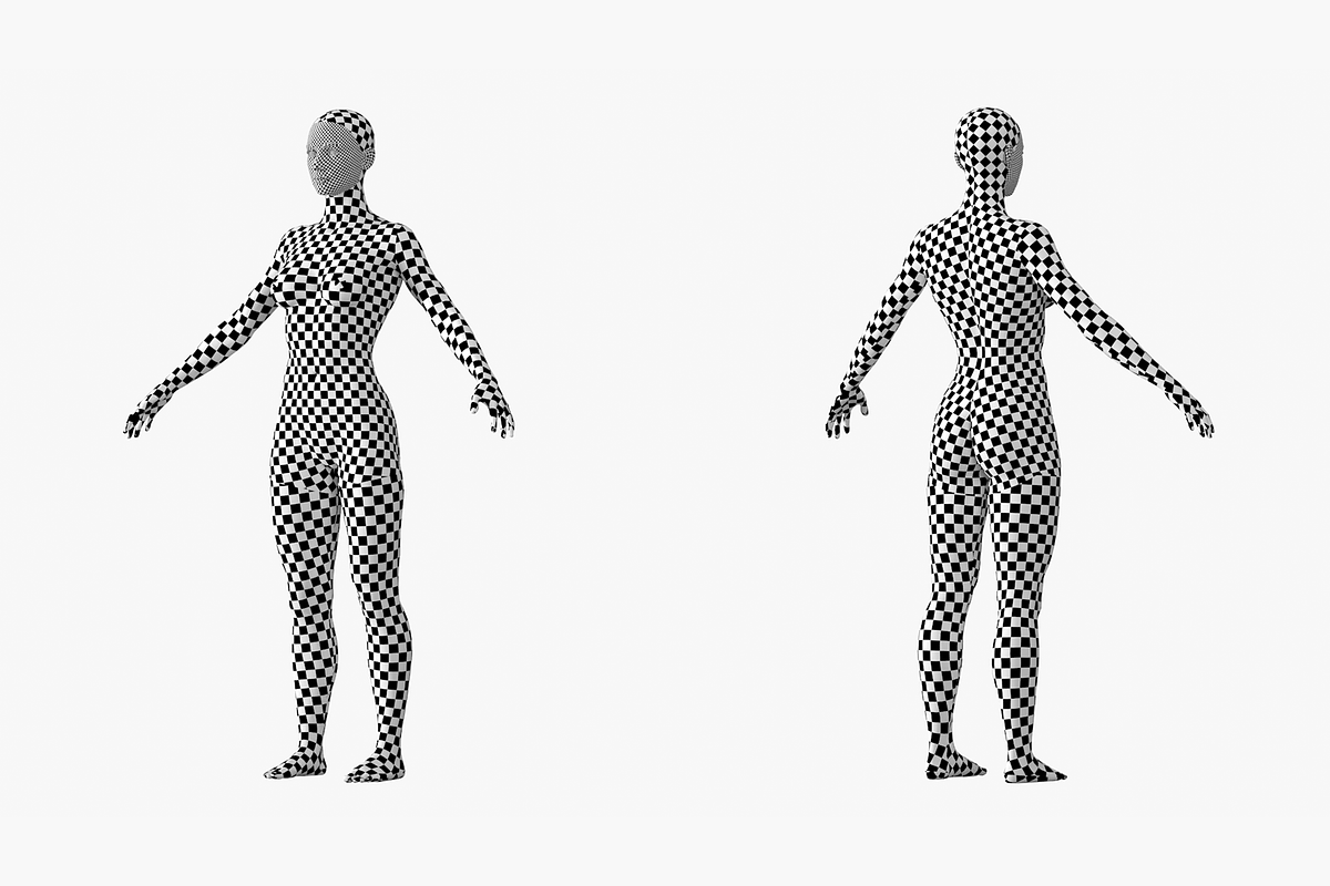 Natural Female 01 A-Pose Base Mesh, a Characters & Person 3D Model by VK Studio (Photo 24 of 26)