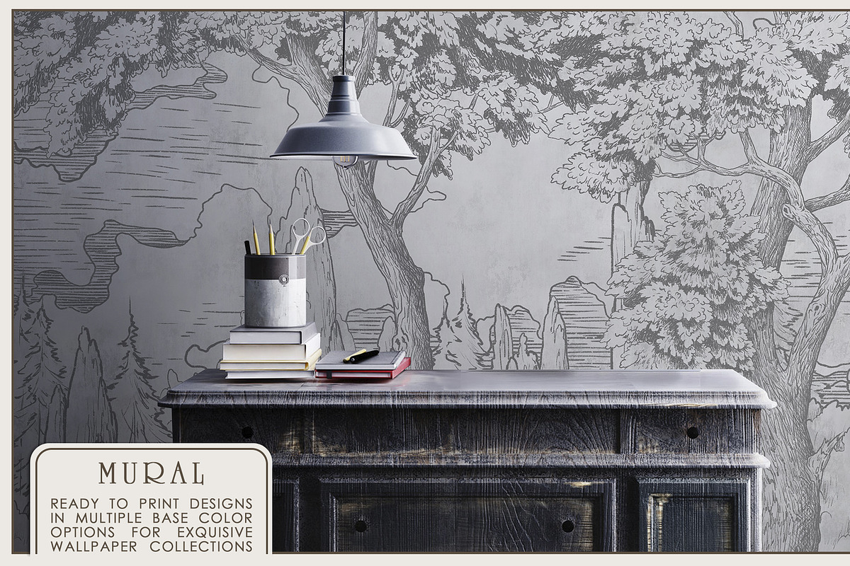 Fresco collection Miracle garden, a Wallpaper Graphic by Natalia0307 (Photo 8 of 18)