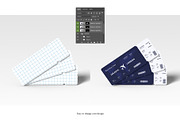 Airlines Ticket Mockup, a Product Mockup by FathirMarz (Thumbnail 7 of 10)