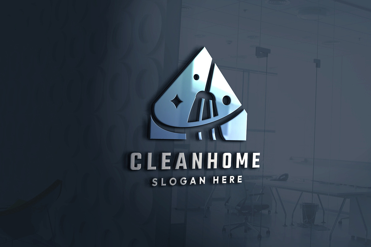 Clean Home Service Logo, a Branding & Logo Template by Design_Planet (Photo 3 of 4)