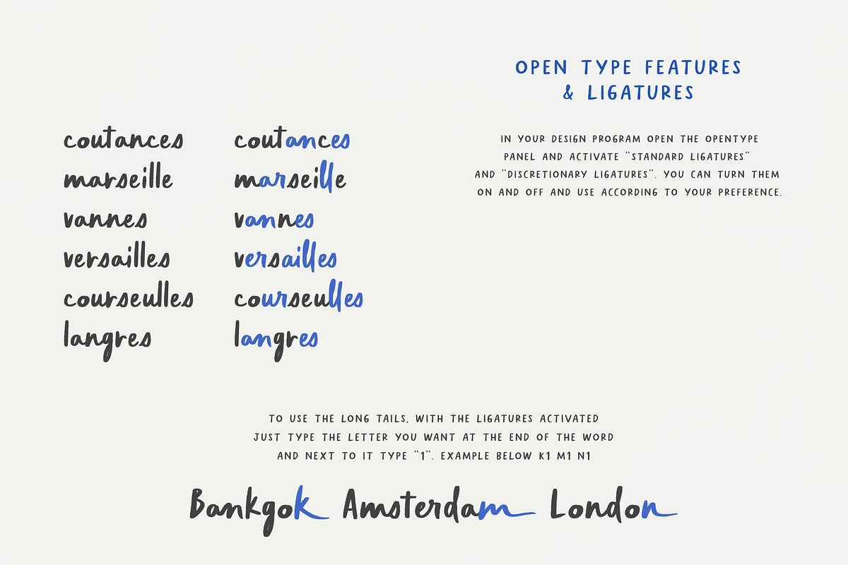 French Font Tour to France, a Handwritten Font by pixelcolours (Photo 10 of 14)