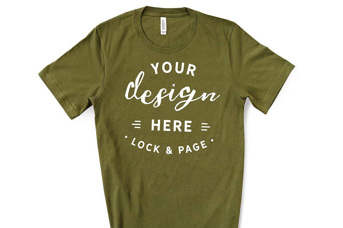Male Bella Canvas 3001 Mockup Bundle, a Shirt Mockup by lock and page (Photo 30 of 60)