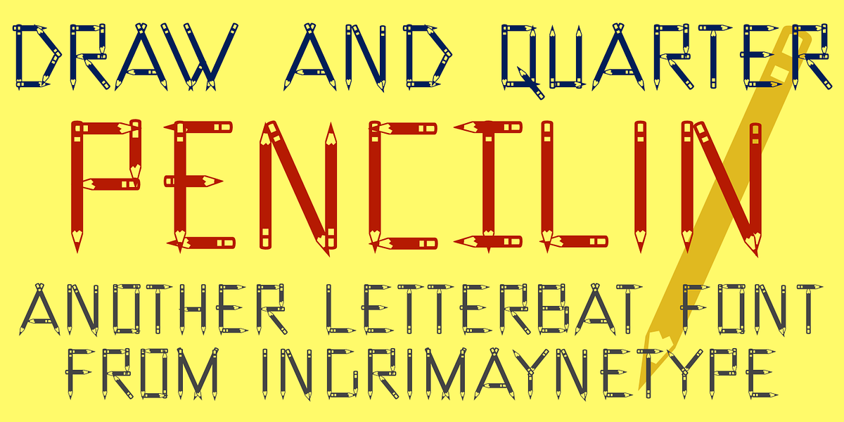 Pencil, a Font by Ingrimayne Type (Photo 3 of 6)