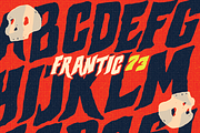 Frantic73 - A Display Font, a Font by Bend Industries (Thumbnail 3 of 7)