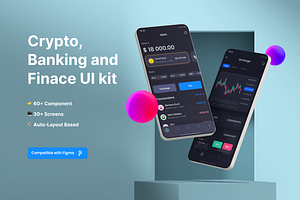 Crypto, Banking And Finace UI Kit