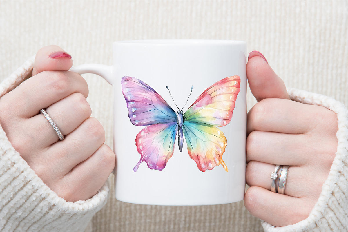 Soft Girly Butterfly Clipart, an Illustration by Sublimation Artist (Photo 5 of 6)