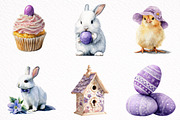 Watercolor Easter Clipart, an Illustration by DreamArtGraphic (Thumbnail 6 of 6)