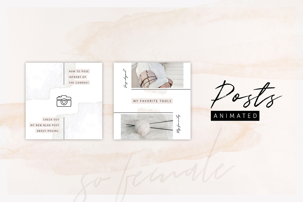BUNDLE: Animated Posts & Stories, a Social Media Template by AgataCreate (Photo 10 of 17)