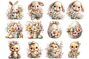 Sweet Easter Clipart, an Illustration by DreamArtGraphic (Thumbnail 4 of 4)